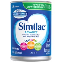 Similac Advance OptiGro Milk-Based Infant Formula with Iron, 0-12 Months, 13 fl oz, 13 Fluid ounce