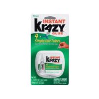 Krazy Glue Instant Glue - Single-Use Tubes, 4 each