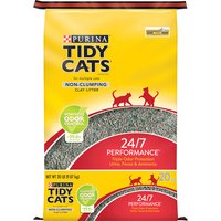 Purina Tidy Cats Non-Clumping Cat Litter 24/7 Performance for Multiple Cats 20 lb. Bag, 320 oz