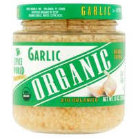 Spice World Organic Minced Garlic, 8 Ounce
