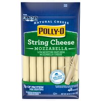 Polly-O Mozzarella String Natural Cheese Snacks, 48 count, 48 oz