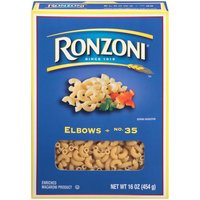 Ronzoni Elbows No. 35, Pasta, 16 Ounce