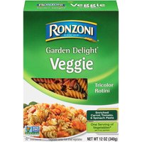 Ronzoni Garden Delight Veggie Tricolor Rotini Pasta, 12 oz