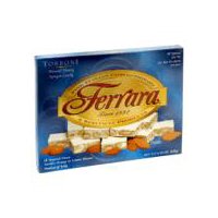 Ferrara Vanilla, Orange & Lemon Flavors Soft Almond Honey Nougat Torrone, 18 count, 7.62 oz