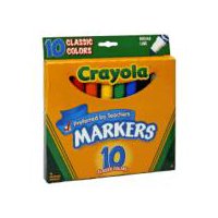 Crayola Nontoxic Markers, 10 count
