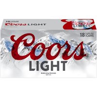 Coors Light 18 Pack - 12 oz Cans, 216 fl oz