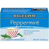 Bigelow Peppermint Herbal Tea Bags, 20 count, .91 oz