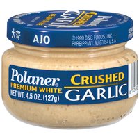 Polaner Premium White Crushed , Garlic, 4.5 Ounce