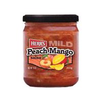 Herr's Mild Peach Mango, Salsa, 16 Ounce