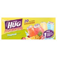 Little Hug Fruit Barrels Tropical Flavored Drink Variety Pack, 8 fl oz, 20 count