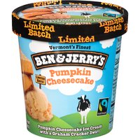 Ben & Jerry's Pumpkin Cheesecake Ice Cream with a Graham Cracker Swirl, 16 oz