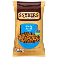 Snyder's of Hanover Unsalted Mini Pretzels, 12 Ounce