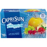 Capri Sun Splash Cooler Mixed Fruit Flavored Juice Drink Blend, 6 fl oz, 10 count