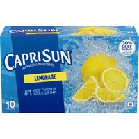 Capri Sun Lemonade Juice Drink, 6 fl oz, 10 count