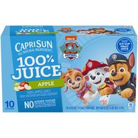 Capri Sun Paw Patrol Apple 100% Juice, 6 fl oz, 10 count