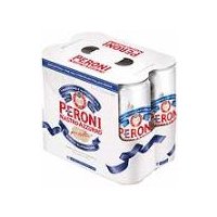 Peroni Nastro Azzurro Lager - 6 Pack Cans, 67.2 Fluid ounce