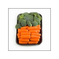 Tray Pack - Pre Cut Broccoli & Carrots, 1 pound