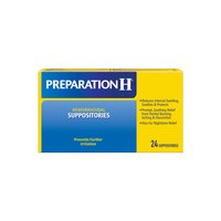 Preparation H Hemorrhoidal Suppositories, 24 each