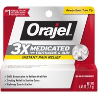 Orajel Extra Strength Medicated Oral Pain Reliever/Astringent Gel, 0.42 oz