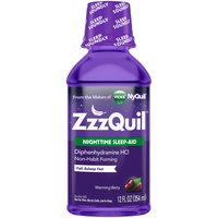 V ZZZQuil Warming Berry Nighttime Sleep Aid, 12 Fluid ounce