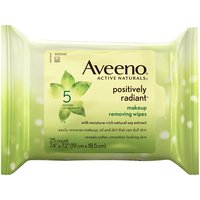 Aveeno Positively Radiant Makeup Removing, Wipes, 25 Each