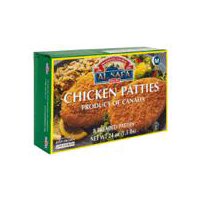 Al Safa Halal Uncooked Breaded Chicken Patties Family Pack, 8 count, 21.1 oz, 24 Ounce