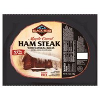 Black Bear Maple Cured Ham Steak with Natural Juices, 7 oz