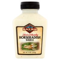 Black Bear Horseradish Sauce, Hot & Chunky, 9 Ounce