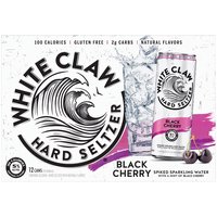 White Claw Black Cherry Hard Seltzer - 12 Pack, 12 fl oz, 12 Fluid ounce
