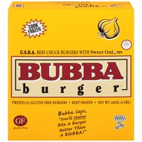 Save on Bubba Burger Beef Chuck Burgers with Jalapeno 1/3 lb ea - 6 ct  Frozen Order Online Delivery