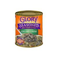 Glory Foods Collard Greens, Seasoned Southern Style Turkey Flavored, 98 Ounce