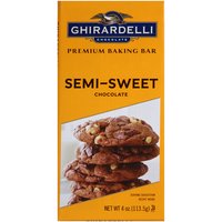 GHIRARDELLI Premium Baking Bar Semi-Sweet Chocolate - 4 oz.