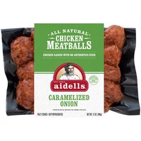 Aidells® Chicken Meatballs, Caramelized Onion, 12 oz. (Fully Cooked)