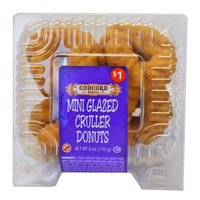 Concord Bakery Mini Glazed Cruller Donuts, 6 oz