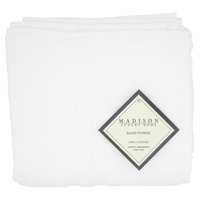 Madison Luxury Home 6 Pieces White Wash Cloth Set, 1 each