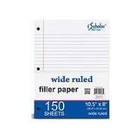 iScholar Wide Ruled Filler Paper, 150 Each