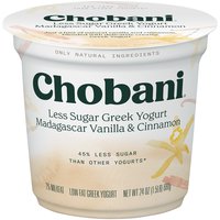 Chobani Madagascar Vanilla & Cinnamon, Low-Fat Greek Yogurt, 24 Ounce