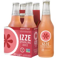 Izze Sparkling Juice Flavored Juice Beverage Grapefruit 12 Fl Oz 4 Count Bottles