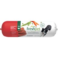 Freshpet Select Slice & Serve Roll Chunky Beef Recipe Dog Food, 1.5 Pound