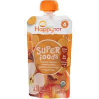 Happy Tot Organics Super Foods Fruit & Veggie Blend Baby Food, Stage 4, Tots & Tykes, 4.22 oz
