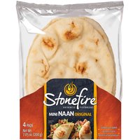 Stonefire Mini Original Naan, 4 count, 7.05 oz