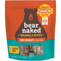 Bear Naked Granola Bites Snacks Dark Chocolate and Sea Salt Vegetarian and Gluten Free - 7.2 Oz