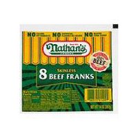 Nathan's Famous Skinless Beef Franks, 14 Ounce