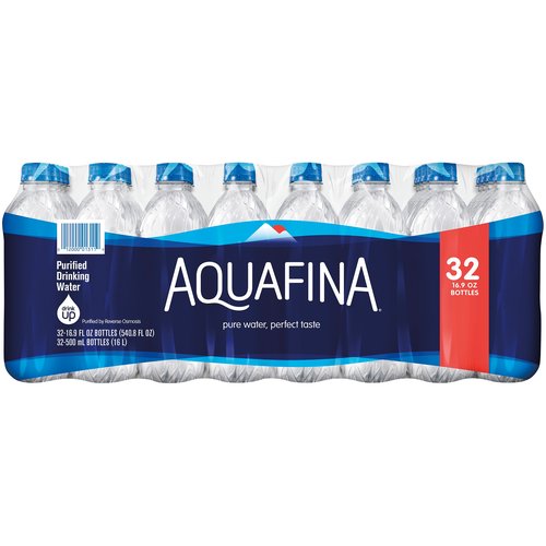 Aquafina Purified Water 20 fl oz Bottles – 24 Pack -  by  Liquor Squared