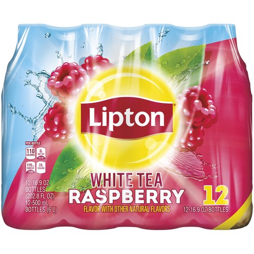 Lipton White Tea Raspberry 16.9 Fl Oz 12 Count