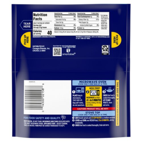 Birds Eye Steamfresh Brussels Sprouts, 10.8 oz Image 6 of 11