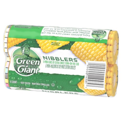 Green Giant Nibblers Mini-Ears of Extra Sweet Corn-on-the-Cob, 6 count Image 7 of 8