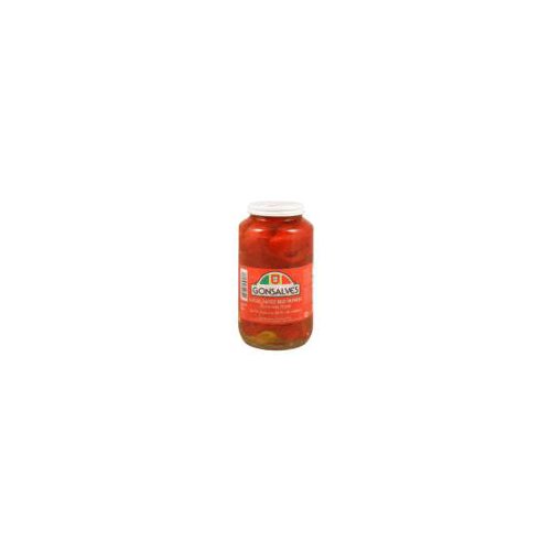 Gonsalves Sweet Red Peppers - Sliced, 32 fl oz