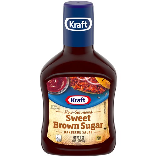 Kraft Slow-Simmered Sweet Brown Sugar Barbecue Sauce & Dip, 18 oz