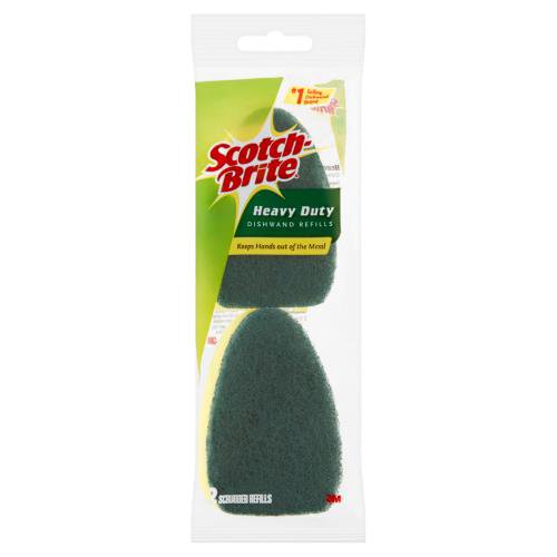 Scotch-Brite Heavy Duty Dishwand Scrubber Refills, 2 count